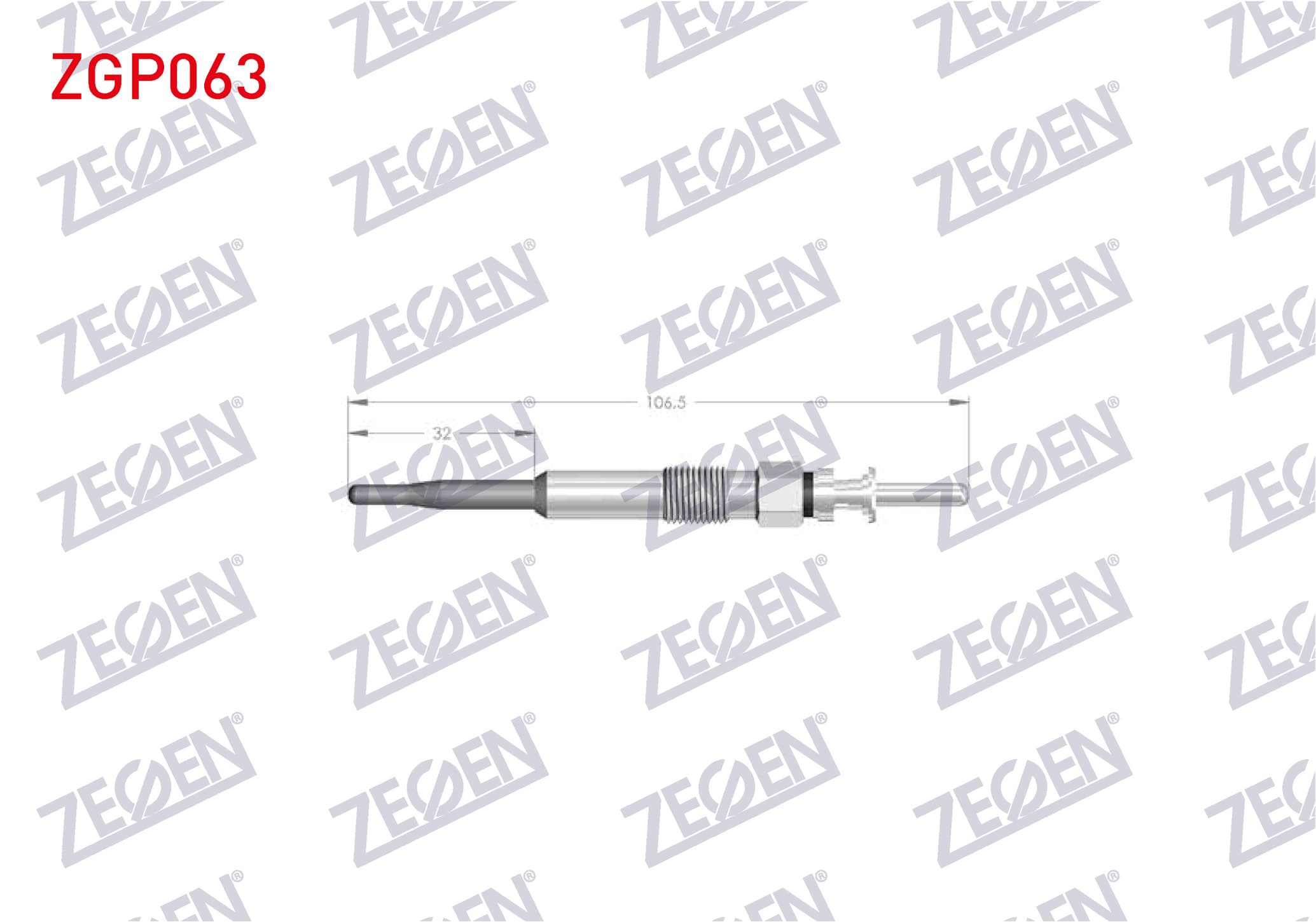 ZEGEN ZGP063 | Kızdırma Buji 5V BMW (E46, E87, E91, E92, E60, E65) | 10 Adet