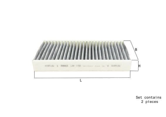MAHLE LAK1156-S | Klima Filtresi Karbonlu BMW F40-F44-F45-F46-F48-F49-F39 Mini F54-F56-F57-F60